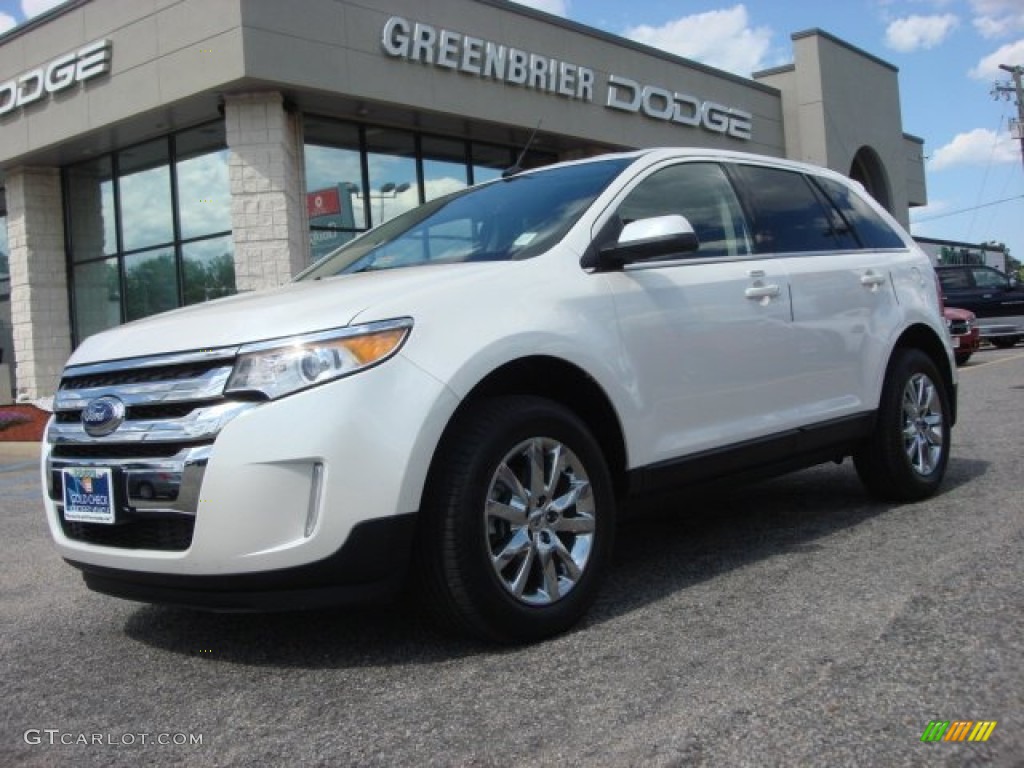 2012 Edge Limited AWD - White Platinum Metallic Tri-Coat / Sienna photo #2