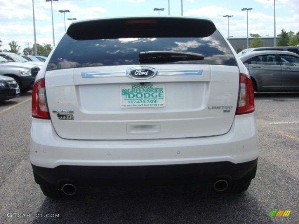 2012 Edge Limited AWD - White Platinum Metallic Tri-Coat / Sienna photo #5