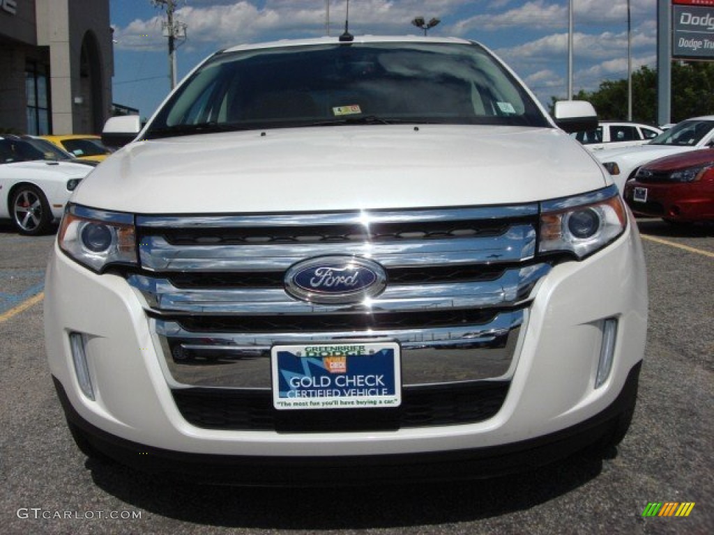 2012 Edge Limited AWD - White Platinum Metallic Tri-Coat / Sienna photo #9