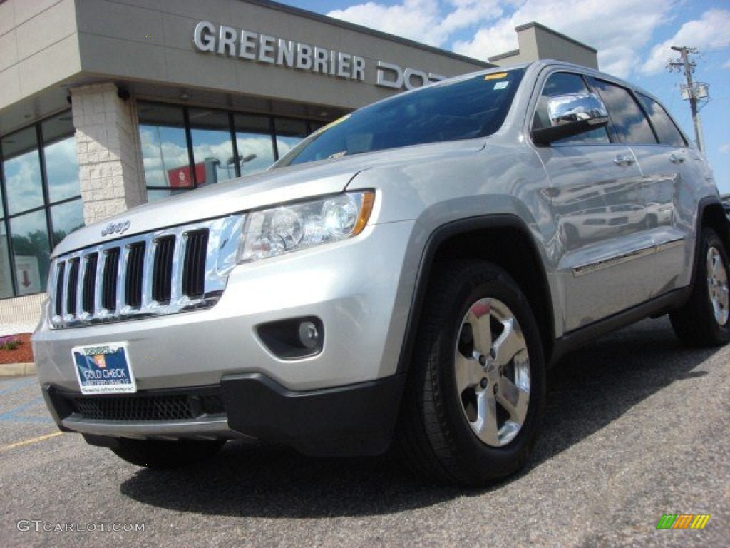2011 Grand Cherokee Limited 4x4 - Bright Silver Metallic / Black photo #1