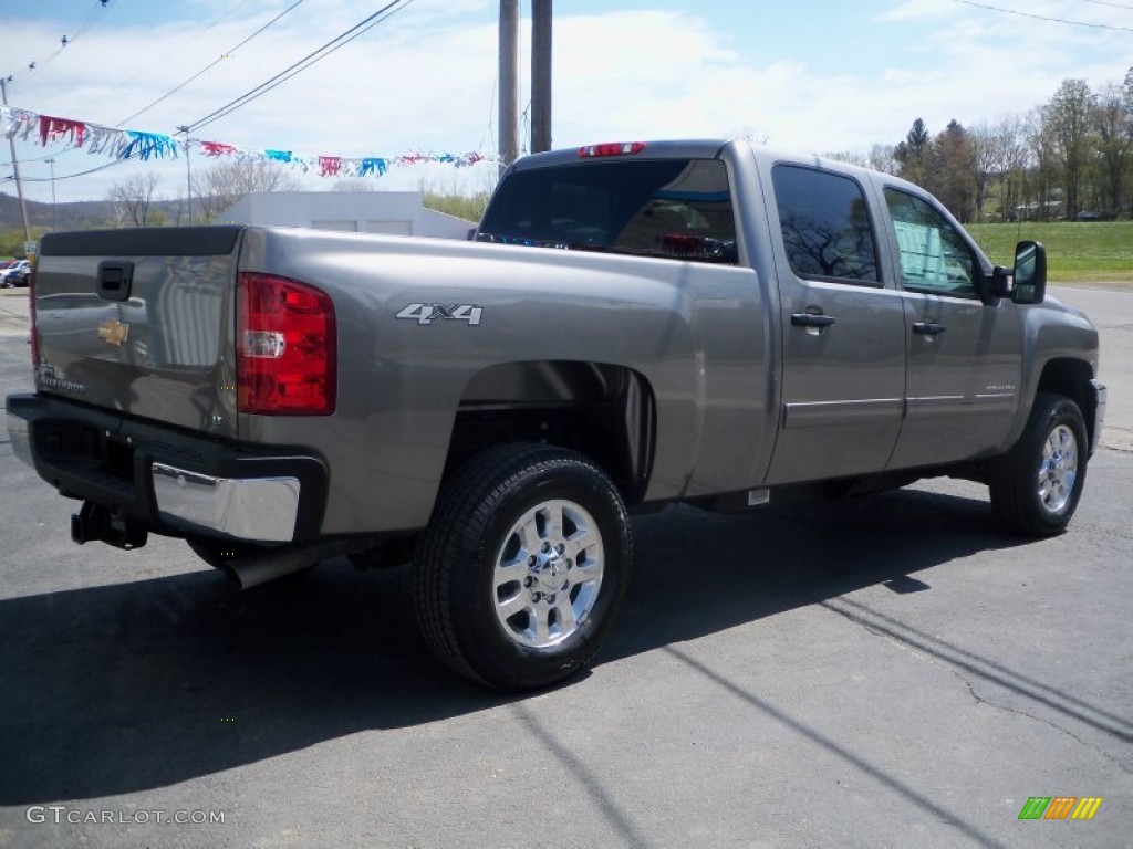 2012 Silverado 3500HD LT Crew Cab 4x4 - Graystone Metallic / Ebony photo #5