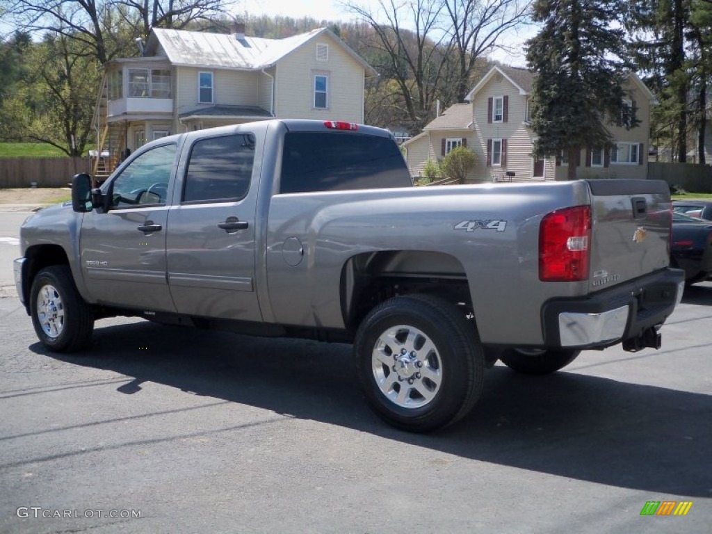 2012 Silverado 3500HD LT Crew Cab 4x4 - Graystone Metallic / Ebony photo #7