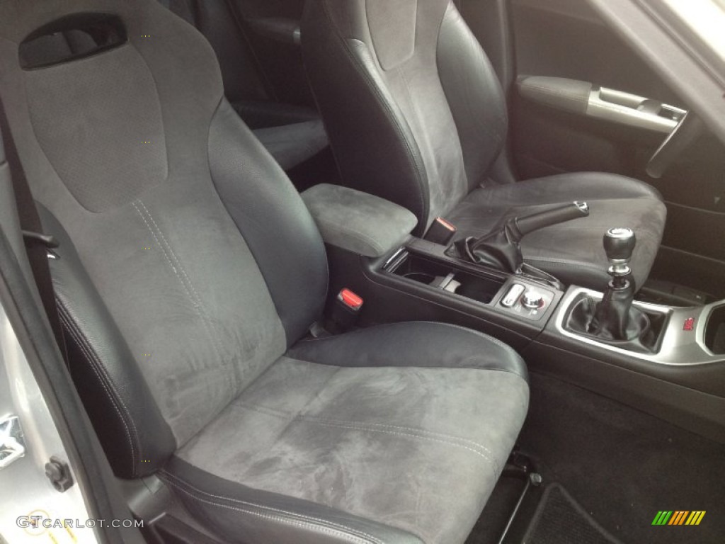 2008 Impreza WRX STi - Spark Silver Metallic / Carbon Black/Graphite Gray Alcantara photo #11