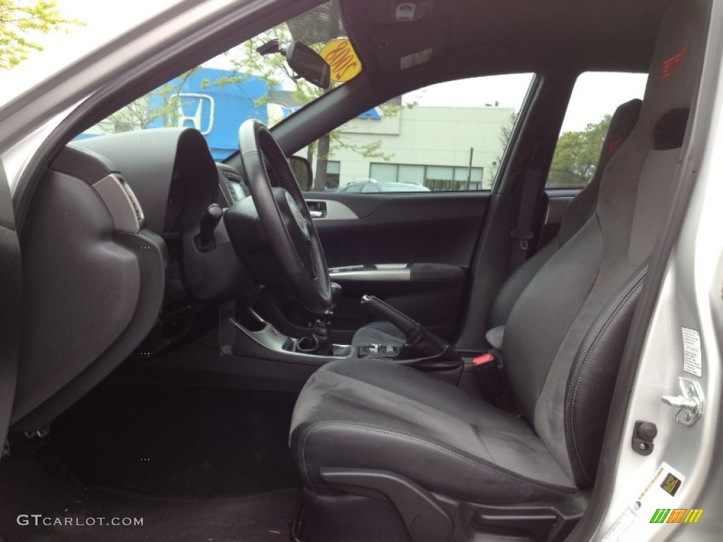2008 Impreza WRX STi - Spark Silver Metallic / Carbon Black/Graphite Gray Alcantara photo #12