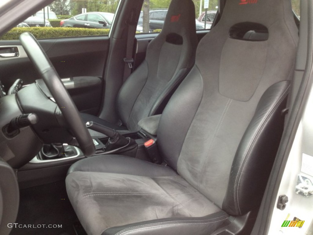 2008 Impreza WRX STi - Spark Silver Metallic / Carbon Black/Graphite Gray Alcantara photo #14