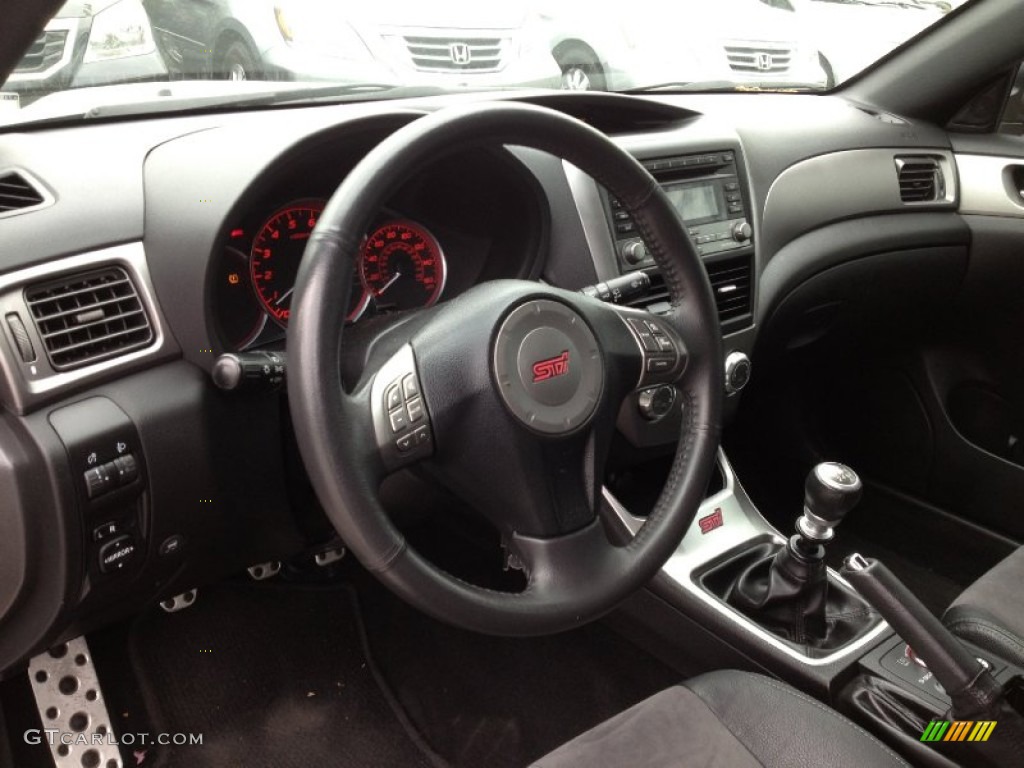 2008 Impreza WRX STi - Spark Silver Metallic / Carbon Black/Graphite Gray Alcantara photo #15