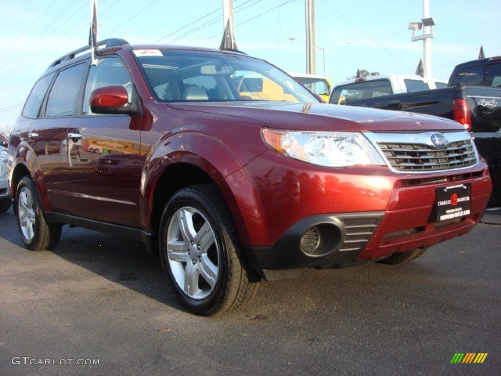 2010 Forester 2.5 X Premium - Paprika Red Pearl / Platinum photo #1