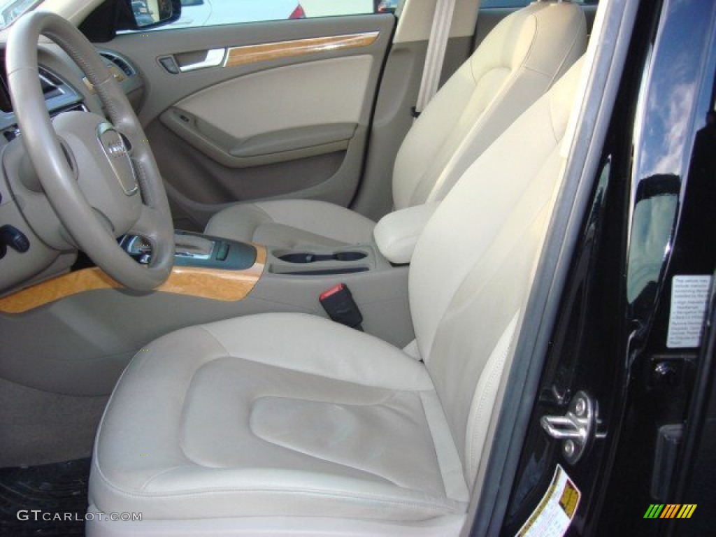 2009 A4 3.2 quattro Sedan - Brilliant Black / Cardamom Beige photo #8