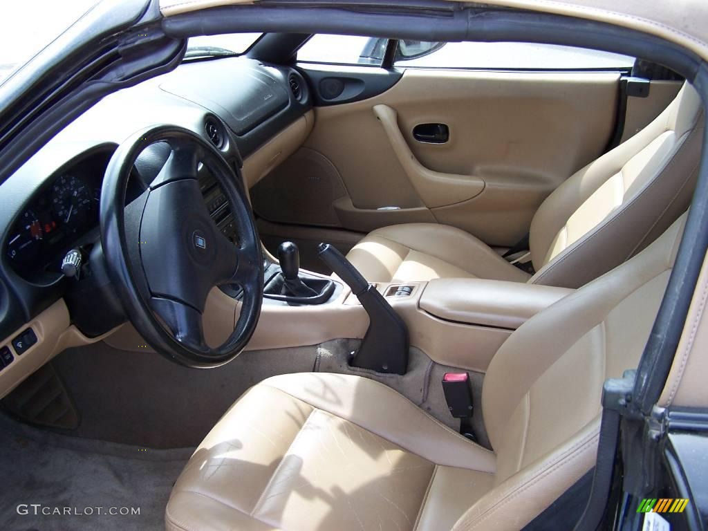 2000 MX-5 Miata LS Roadster - Brilliant Black Metallic / Beige photo #3
