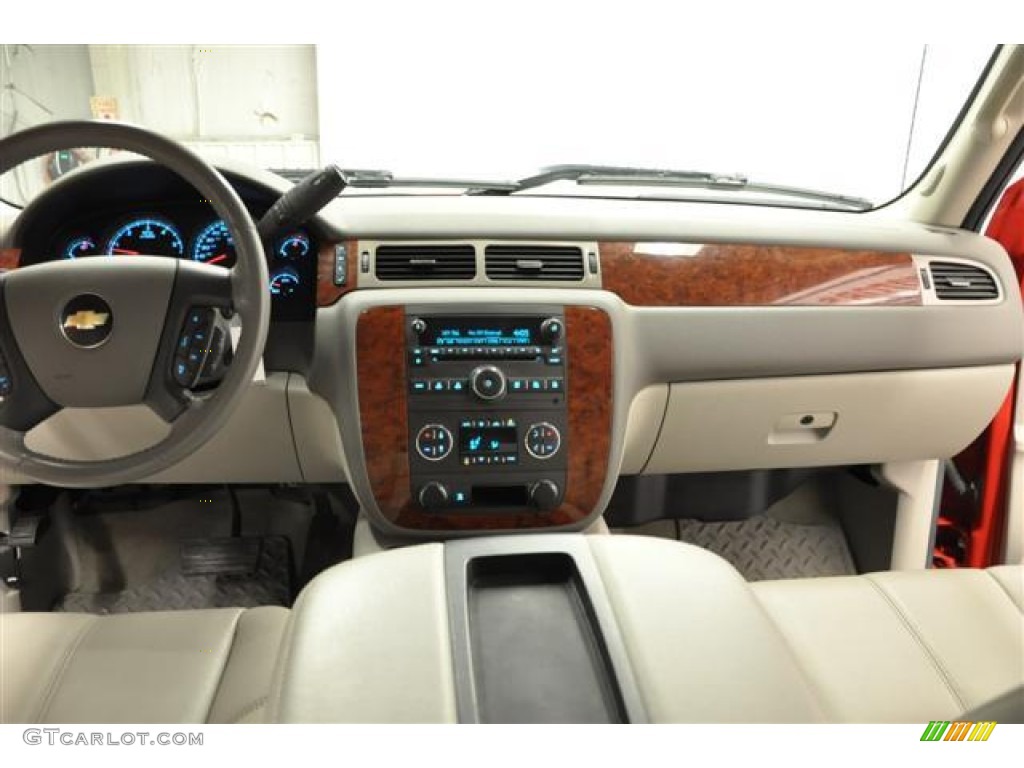 2009 Silverado 1500 LTZ Crew Cab 4x4 - Victory Red / Light Titanium photo #13