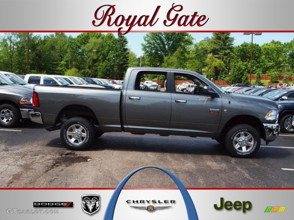 2012 Ram 2500 HD Big Horn Crew Cab 4x4 - Mineral Gray Metallic / Light Pebble Beige/Bark Brown photo #1