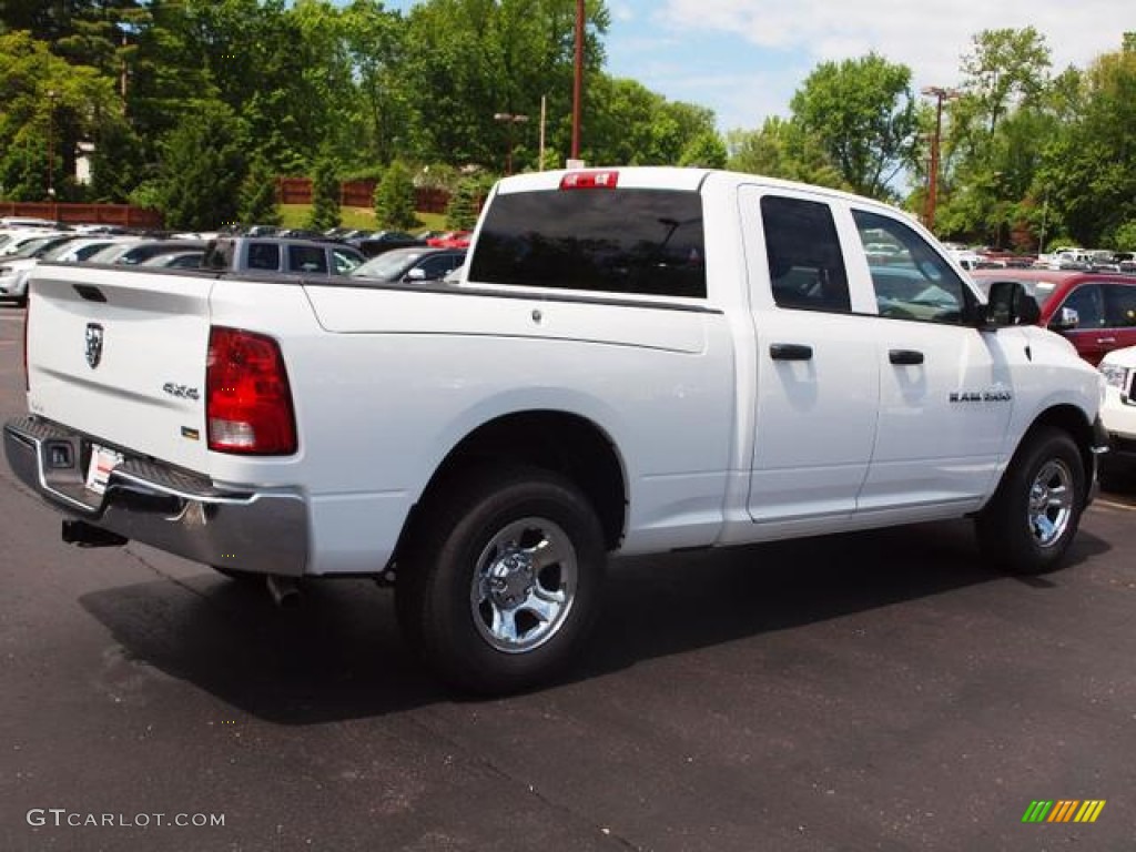 2012 Ram 1500 ST Quad Cab 4x4 - Bright White / Dark Slate Gray/Medium Graystone photo #3