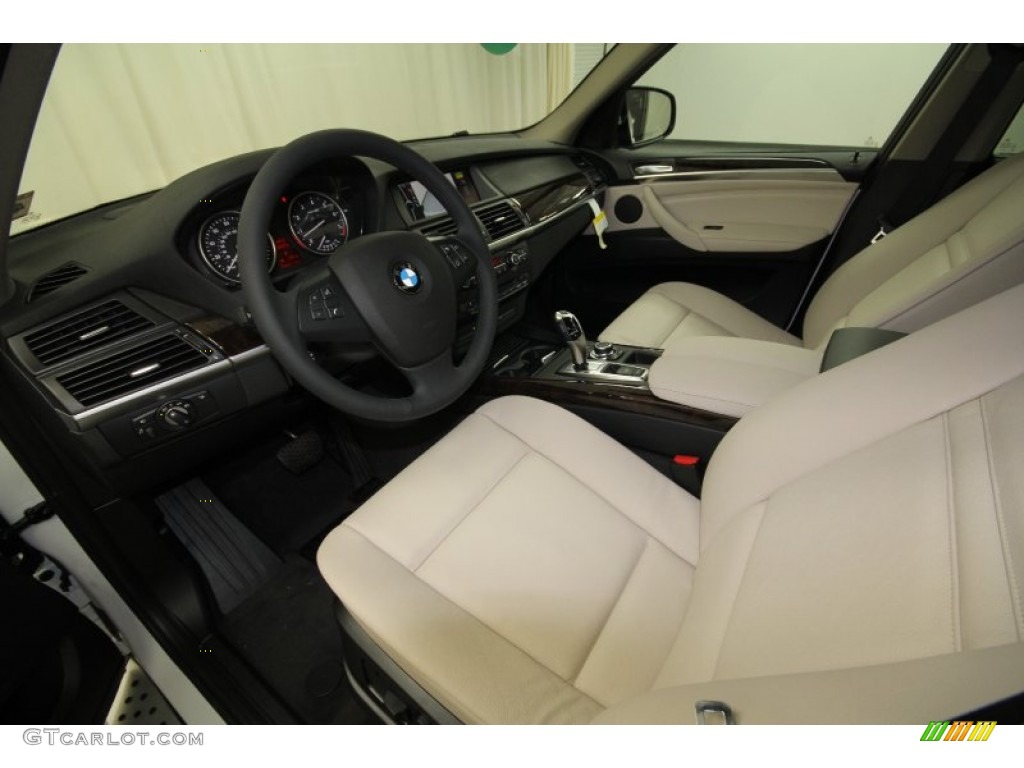 Oyster Interior 2013 BMW X5 xDrive 35i Premium Photo #64376625