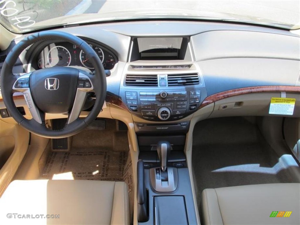 2012 Accord EX-L V6 Sedan - Dark Amber Metallic / Ivory photo #4