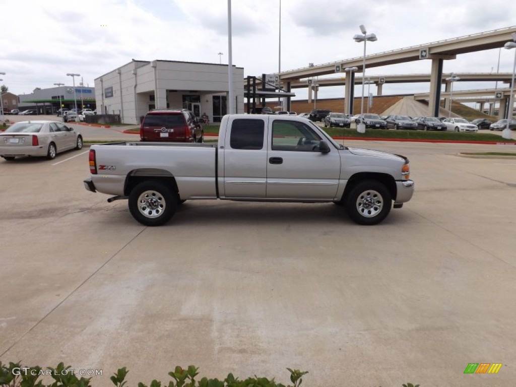 2006 Sierra 1500 SLE Extended Cab 4x4 - Silver Birch Metallic / Dark Pewter photo #1