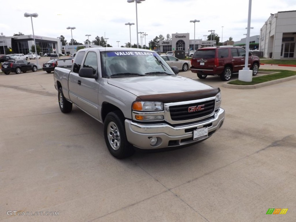 2006 Sierra 1500 SLE Extended Cab 4x4 - Silver Birch Metallic / Dark Pewter photo #2