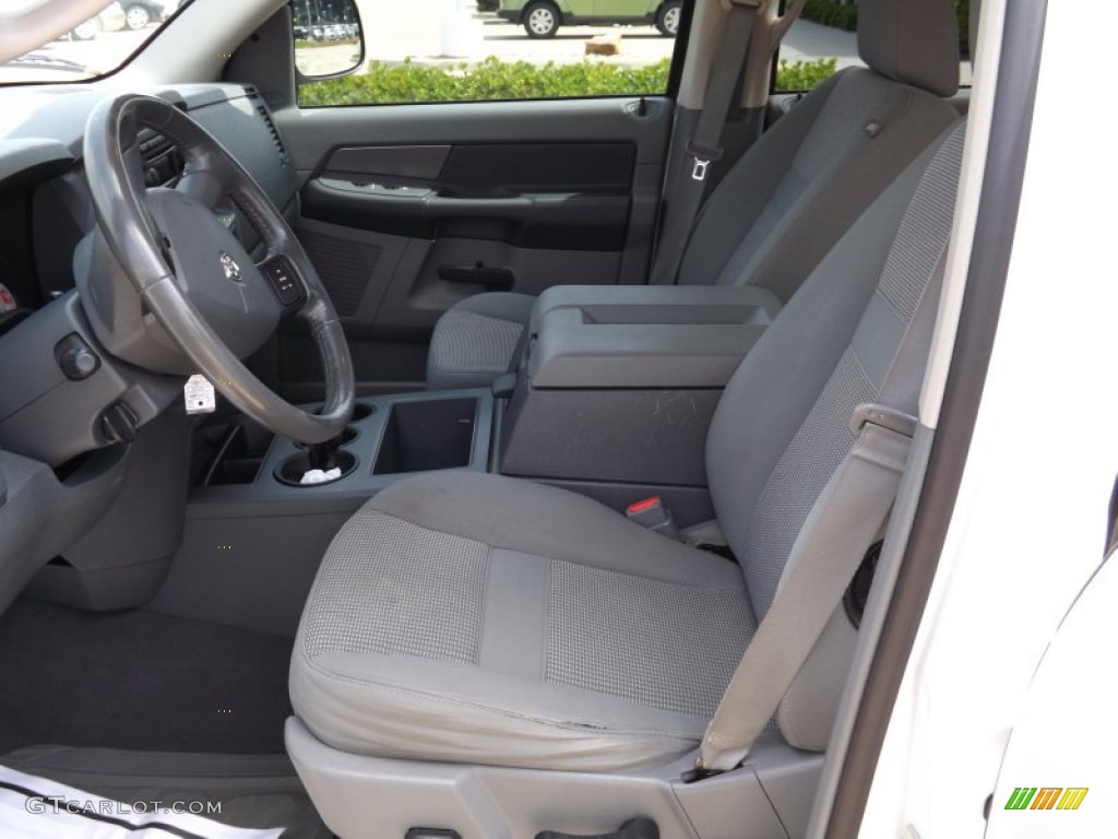 2008 Ram 1500 Sport Quad Cab 4x4 - Bright White / Medium Slate Gray photo #13