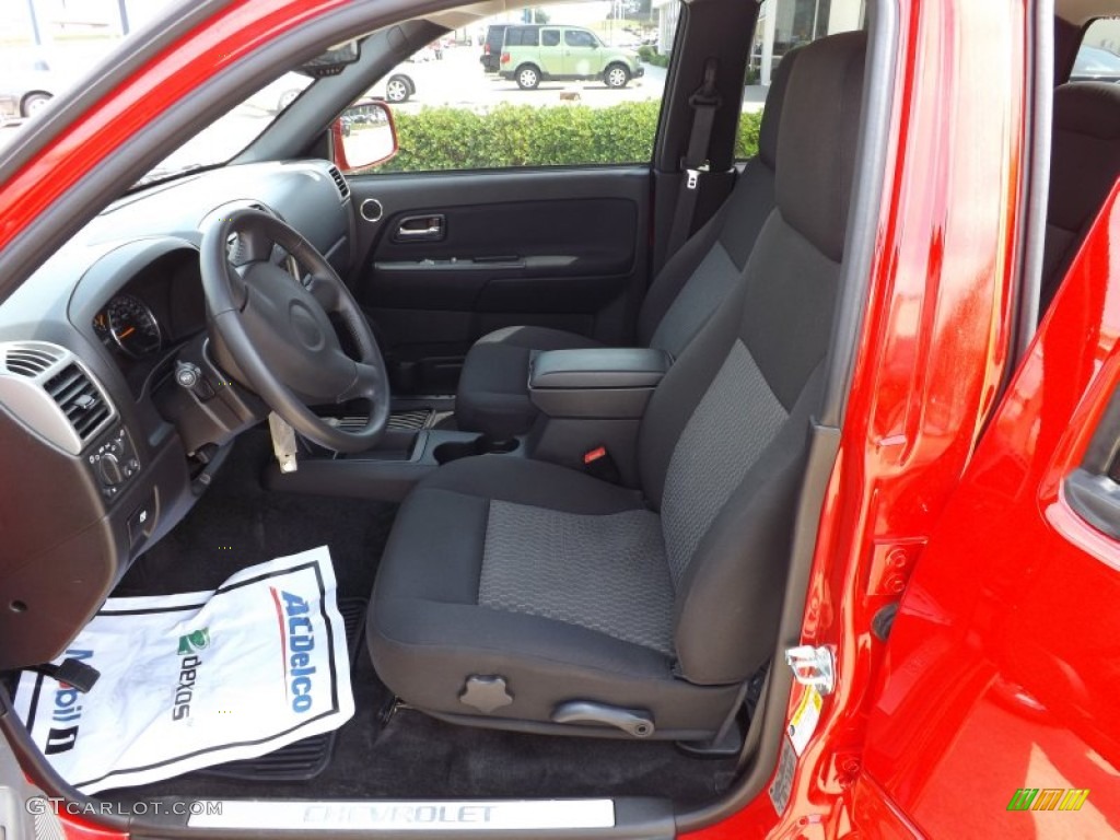 Ebony Interior 2012 Chevrolet Colorado LT Crew Cab Photo #64382861