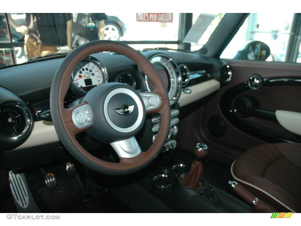 2009 Cooper John Cooper Works Clubman - Pepper White / Lounge Hot Chocolate Leather photo #6