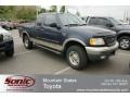 2000 Deep Wedgewood Blue Metallic Ford F150 Lariat Extended Cab 4x4  photo #1