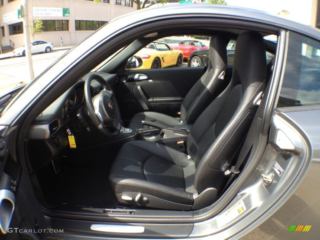 Black Interior 2010 Porsche 911 Carrera 4 Coupe Photo #64385061