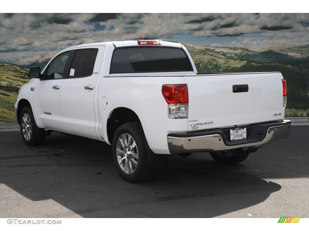 2012 Tundra Platinum CrewMax 4x4 - Super White / Graphite photo #2