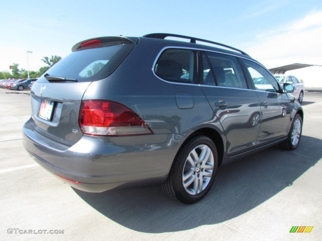 2012 Jetta TDI SportWagen - Platinum Gray Metallic / Titan Black photo #2