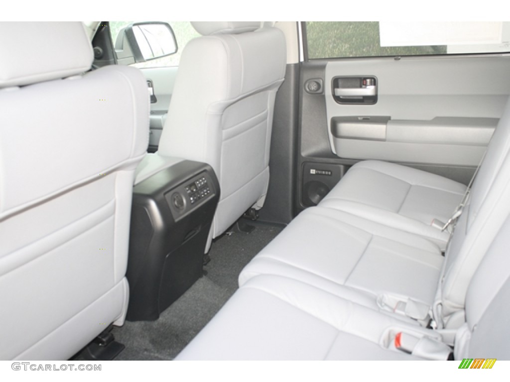 2012 Sequoia Platinum 4WD - Super White / Graphite Gray photo #7