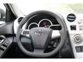 2012 Toyota Matrix Dark Charcoal Interior Steering Wheel Photo