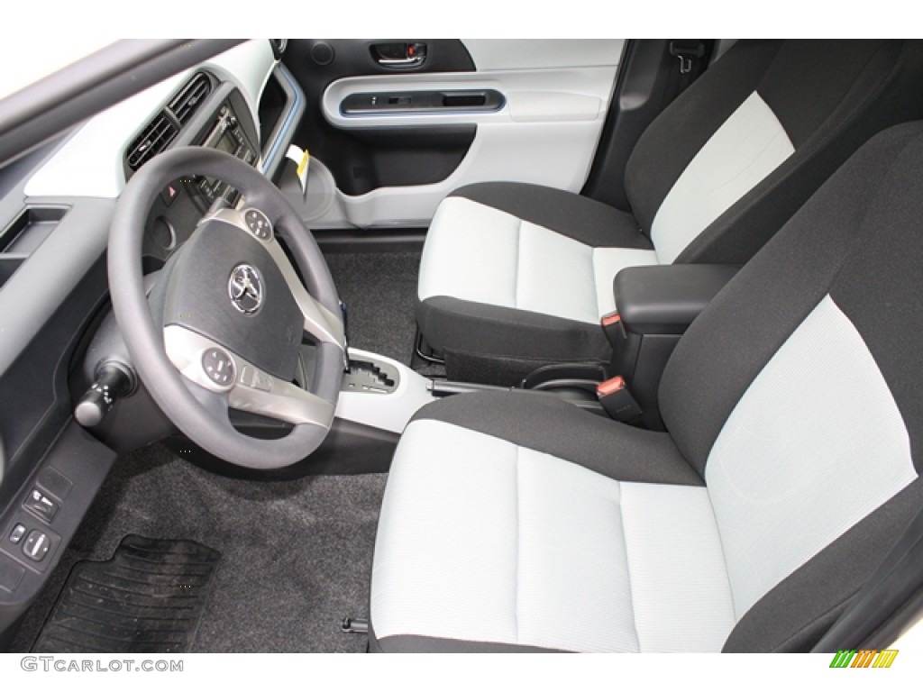 Light Blue Gray/Black Interior 2012 Toyota Prius c Hybrid Two Photo #64387638