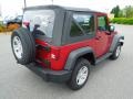 2012 Deep Cherry Red Crystal Pearl Jeep Wrangler Sport S 4x4  photo #6