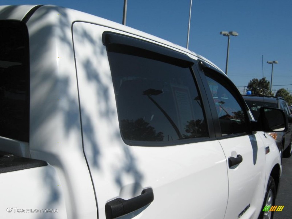 2010 Tundra CrewMax - Super White / Graphite Gray photo #9