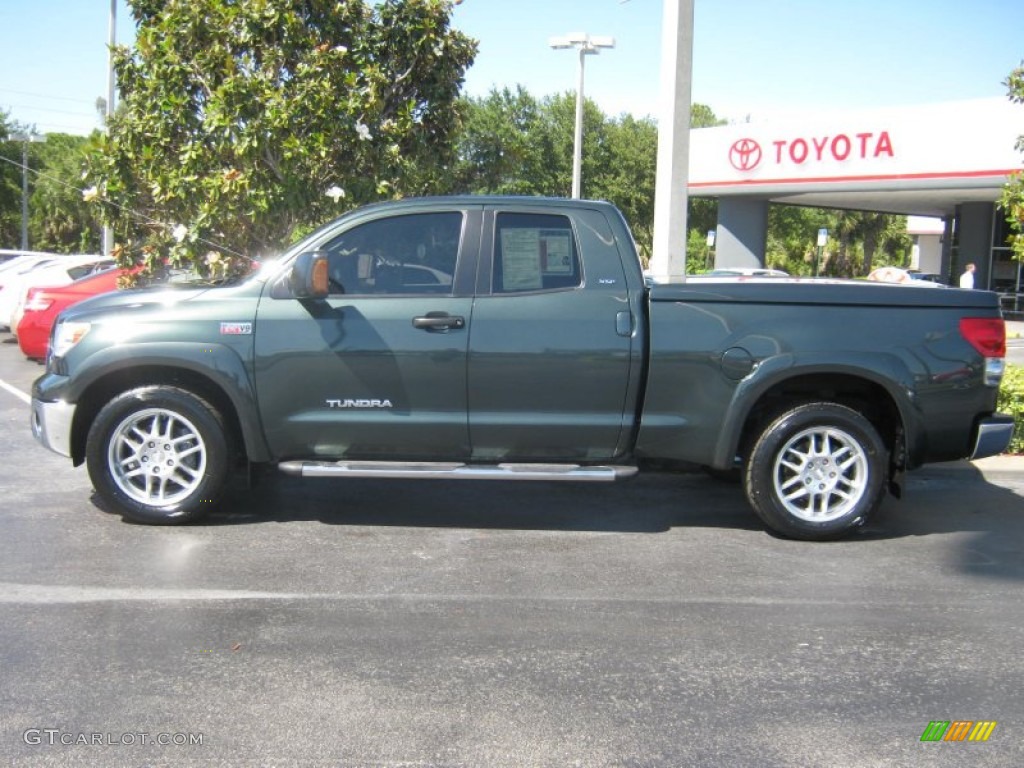 2008 Tundra SR5 X-SP Double Cab - Timberland Green Mica / Beige photo #5