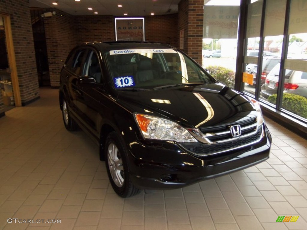 2010 CR-V EX-L AWD - Crystal Black Pearl / Black photo #1