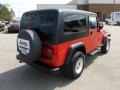 2005 Flame Red Jeep Wrangler Unlimited 4x4  photo #7