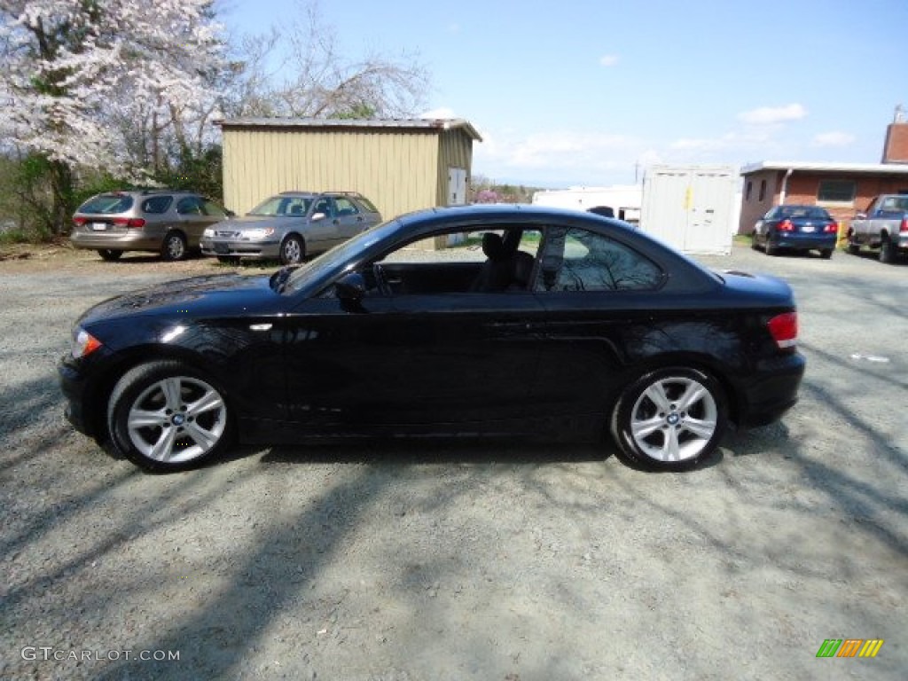 2008 1 Series 135i Coupe - Jet Black / Black photo #4