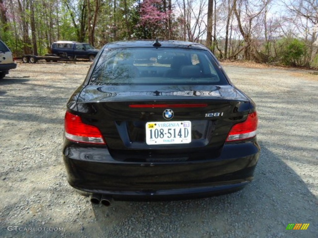 2008 1 Series 135i Coupe - Jet Black / Black photo #6