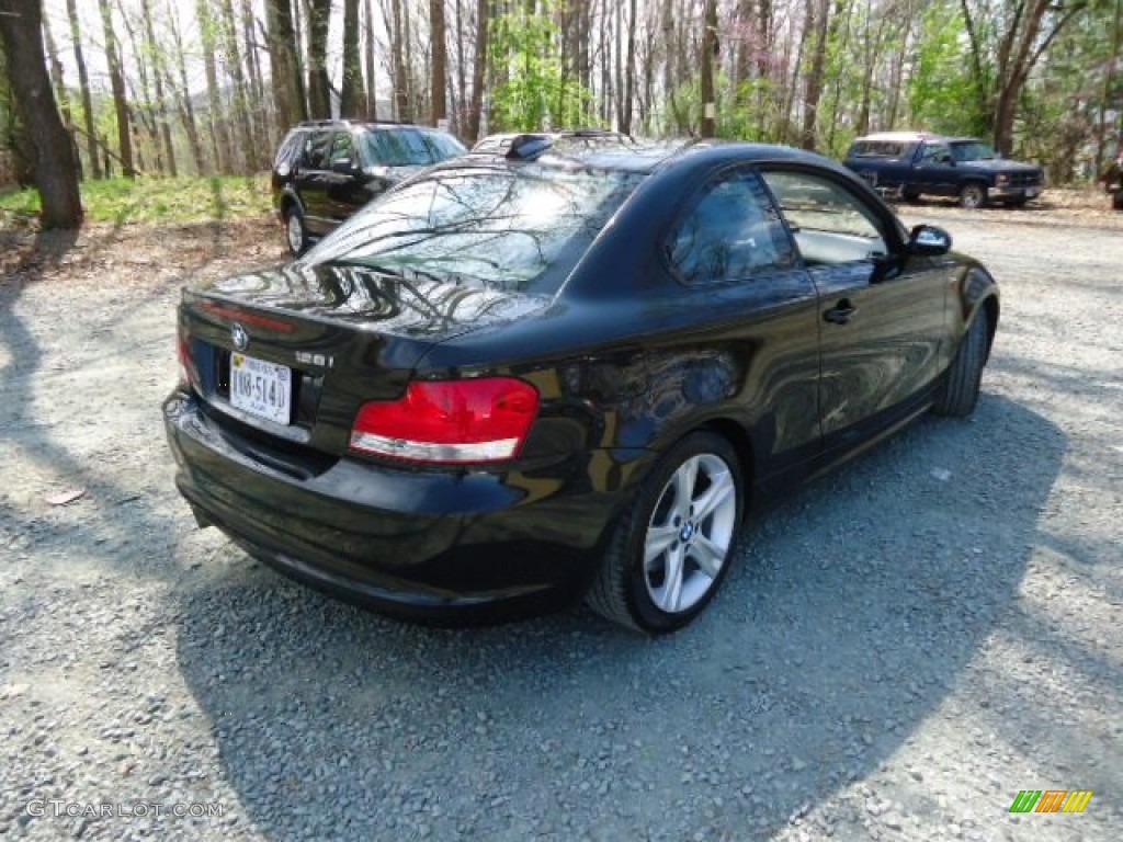 2008 1 Series 135i Coupe - Jet Black / Black photo #7