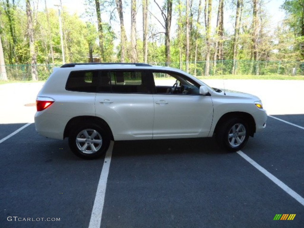 2008 Highlander 4WD - Blizzard White Pearl / Ash Gray photo #8