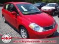 2012 Red Alert Nissan Versa 1.8 S Hatchback  photo #1