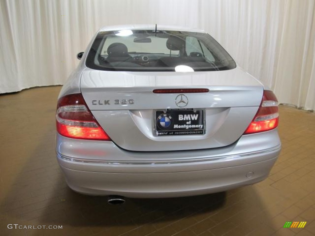 2004 CLK 320 Coupe - Brilliant Silver Metallic / Charcoal photo #7