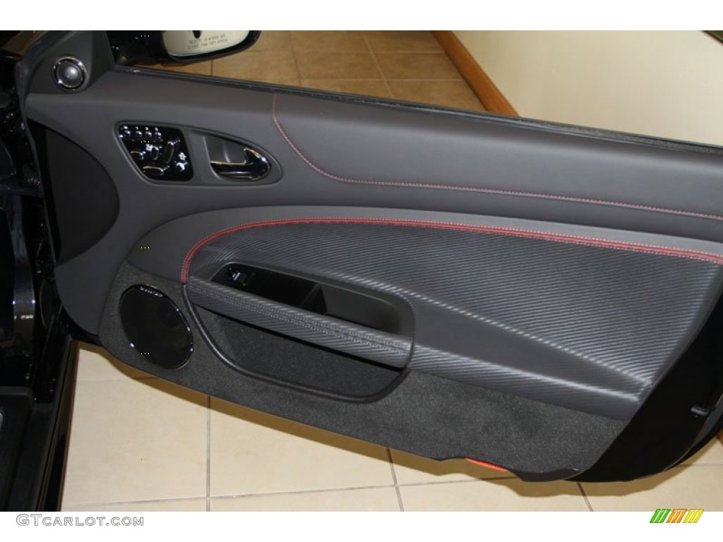 2012 Jaguar XK XKR-S Coupe Warm Charcoal/Warm Charcoal Door Panel Photo #64394436