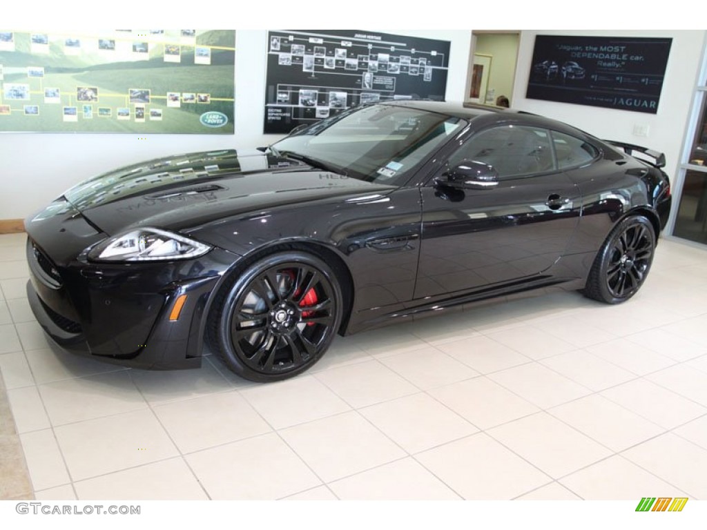 Midnight Black 2012 Jaguar XK XKR-S Coupe Exterior Photo #64394469