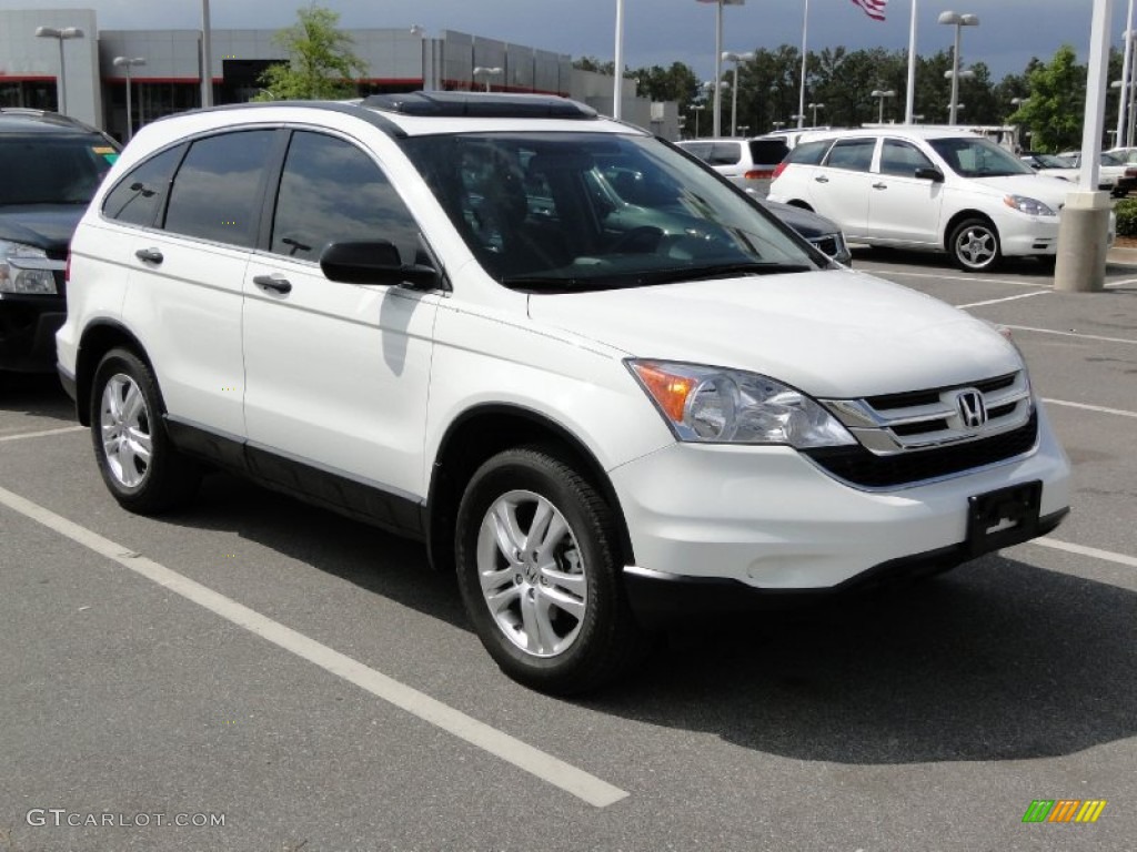 2010 CR-V EX - Taffeta White / Gray photo #36