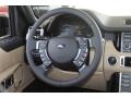 2012 Land Rover Range Rover Sand Interior Steering Wheel Photo