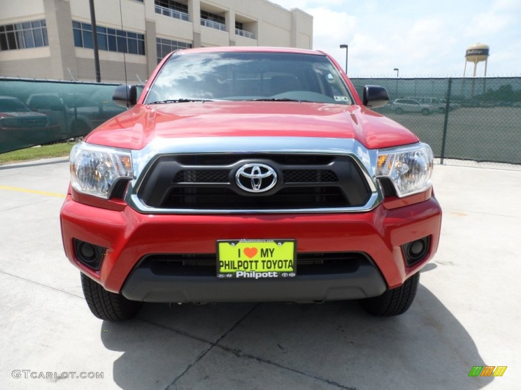2012 Tacoma SR5 Prerunner Double Cab - Barcelona Red Metallic / Sand Beige photo #8