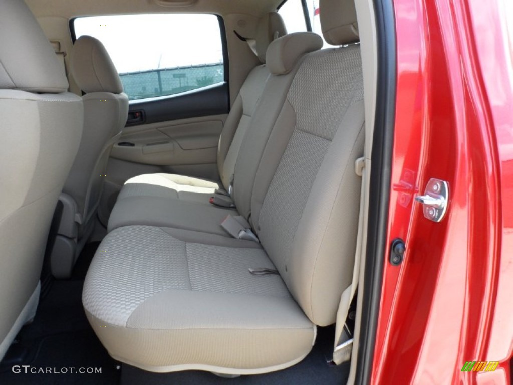 2012 Tacoma SR5 Prerunner Double Cab - Barcelona Red Metallic / Sand Beige photo #21