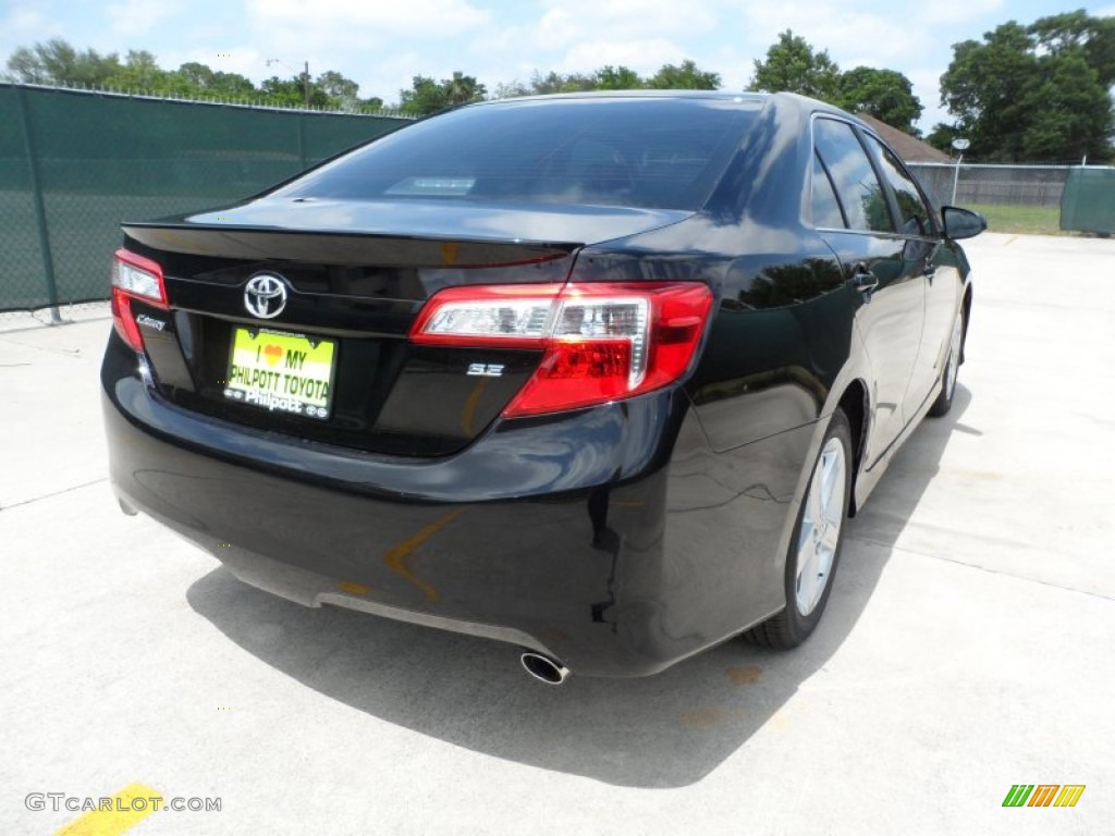 2012 Camry SE - Attitude Black Metallic / Black/Ash photo #3