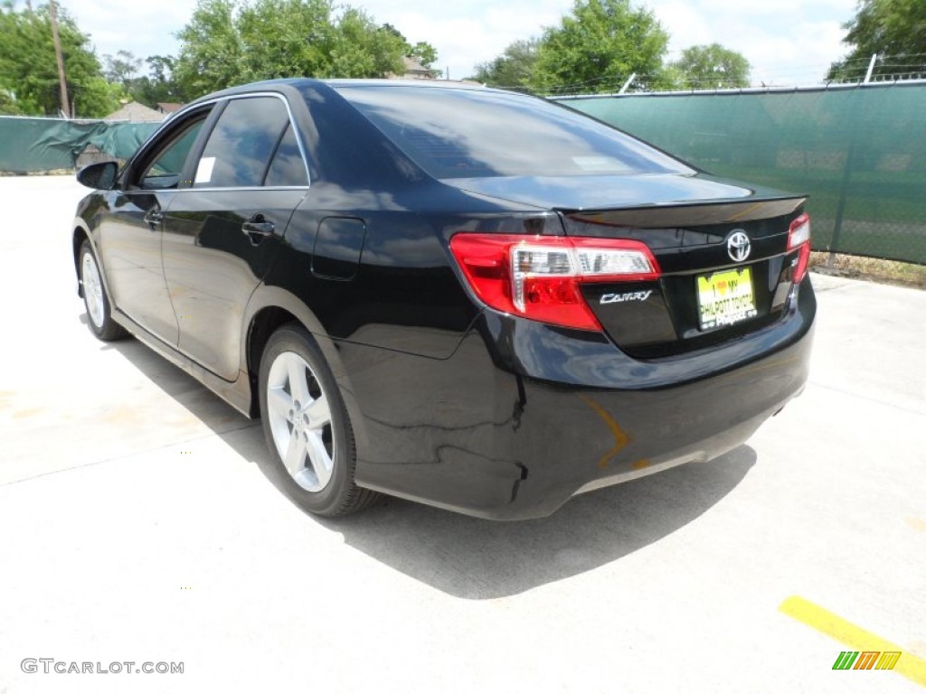 2012 Camry SE - Attitude Black Metallic / Black/Ash photo #5