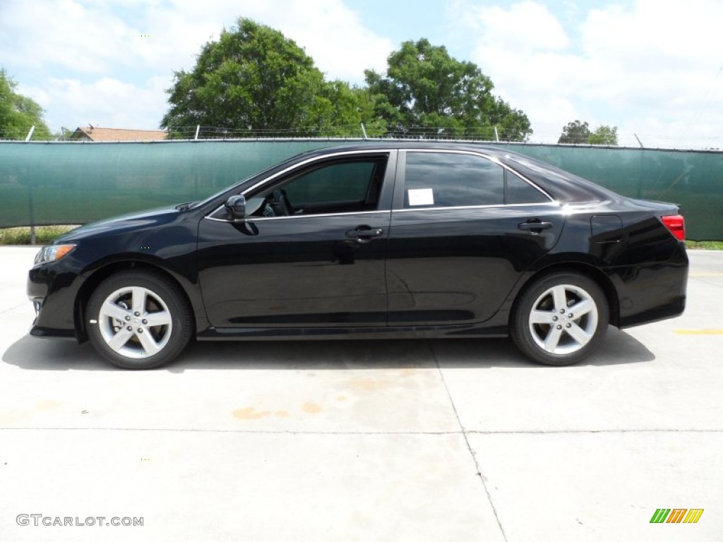 2012 Camry SE - Attitude Black Metallic / Black/Ash photo #6